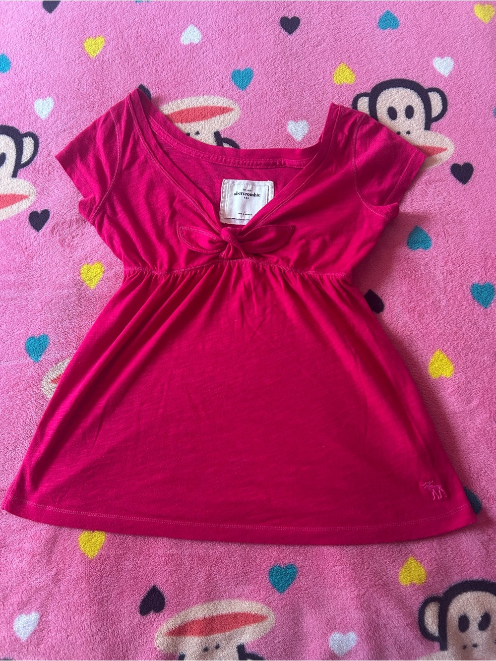 Abercrombie & Fitch Hot Pink Babydoll top